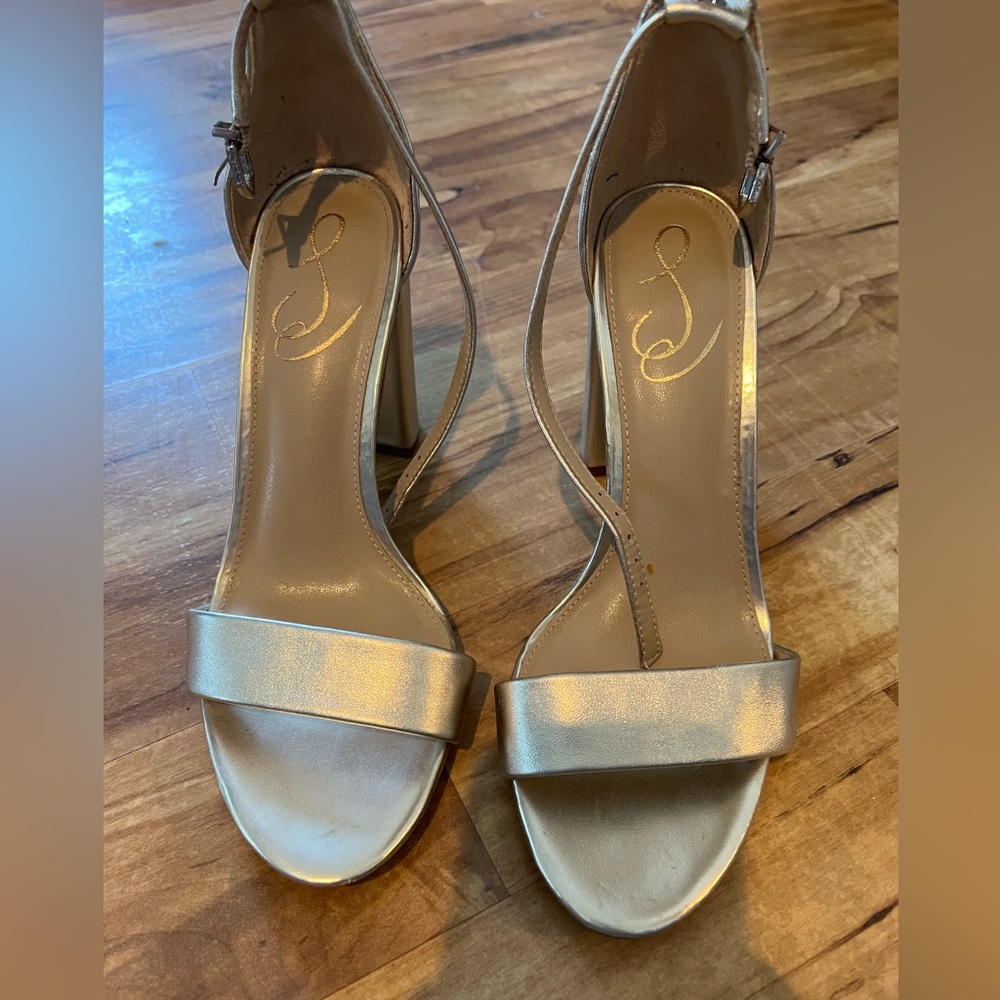 Sam Edelman metallic heeled sandals